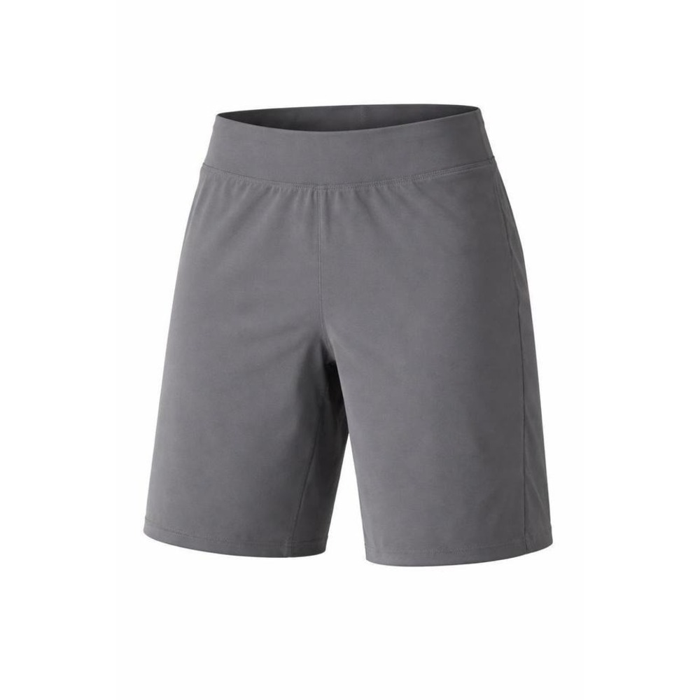 LOCOOWAI Gray Athletic Shorts Women's Size L Pockets High Waist
